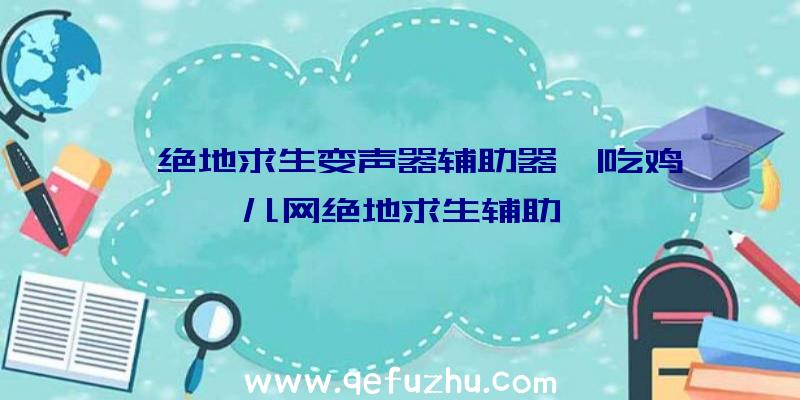 「绝地求生变声器辅助器」|吃鸡儿网绝地求生辅助